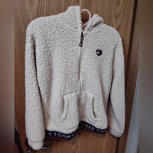 Tommy Hilfiger Kids White Sherpa Hoodie